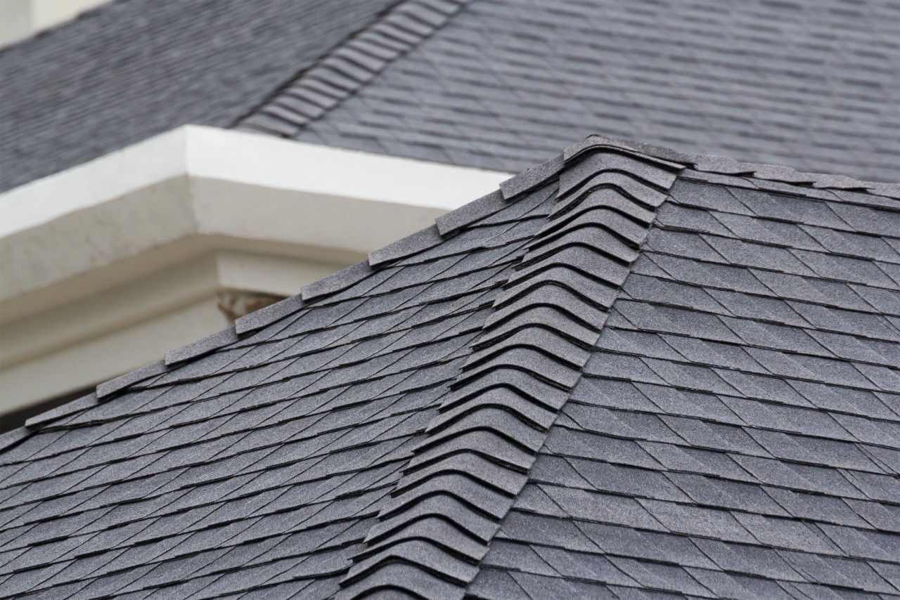 New roofing on a modern suburban home